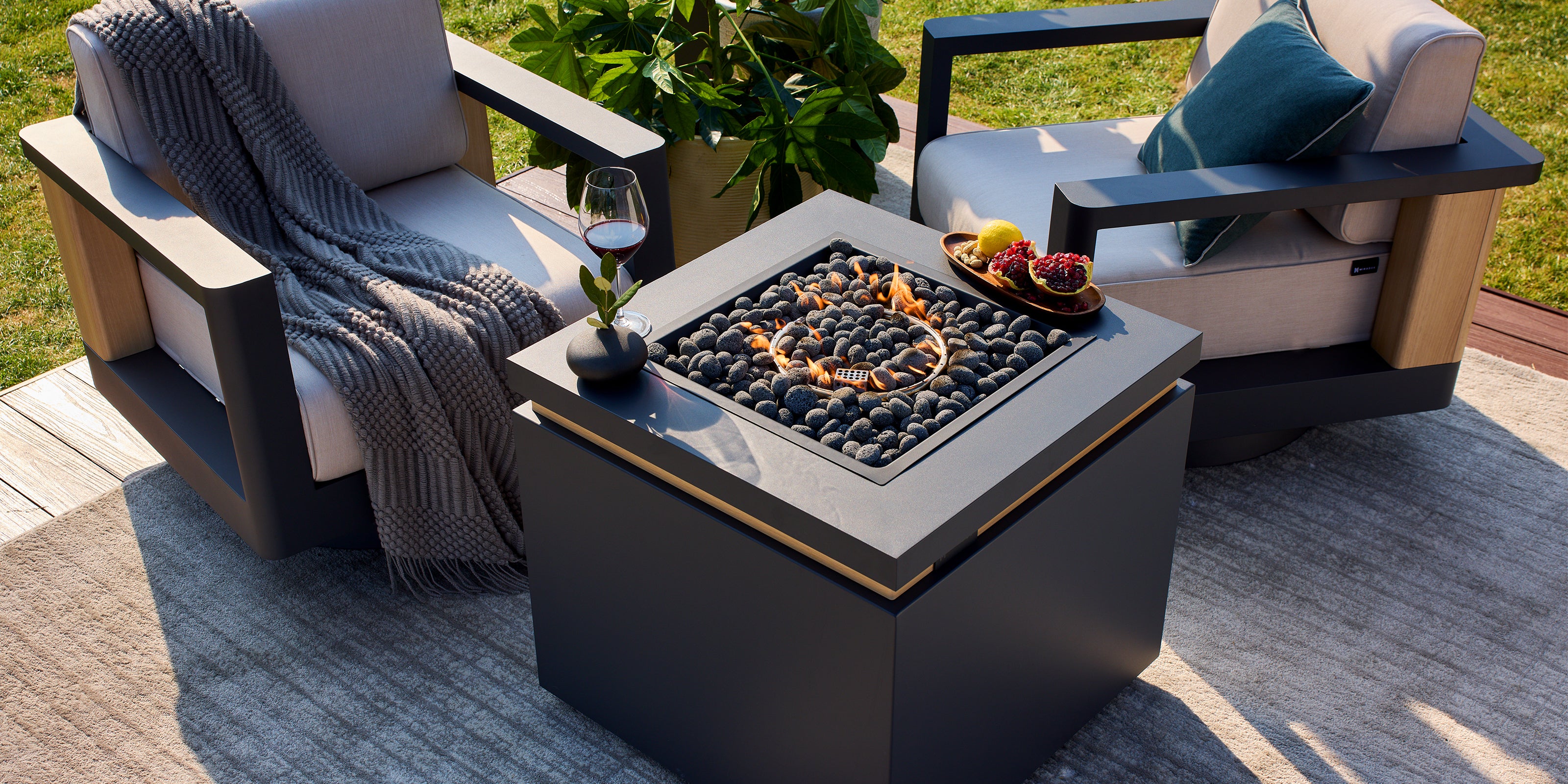 Siena 3-Piece Conversation Set - Mirador Outdoor Furniture